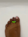 Green apple toe ring