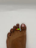 Tye-dyed toe ring