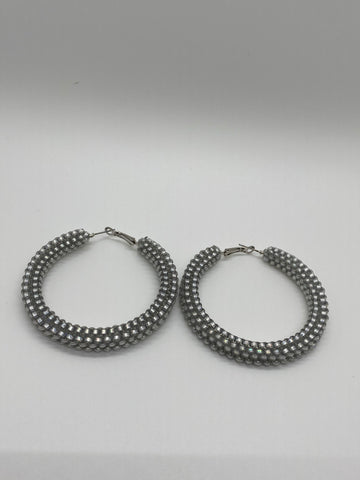 Silver lining Hoops