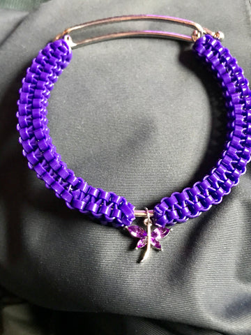 Purple Emperor Butterfly bracelet