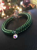 Emerald Swarovski bracelet