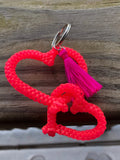 Pink jelly love keychain