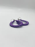 Purple Drip Hoops