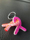 Starburst ribbons keychain