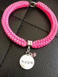 Hope ribbon bracelet