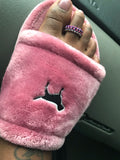 Mini pink toe ring