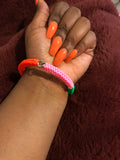 Neon love bracelet